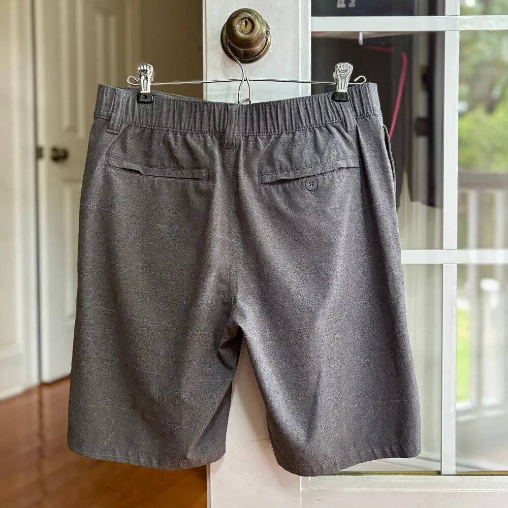 Hang Ten Gray Hybrid Tech Stretch Performance Golf Shorts Boys XL